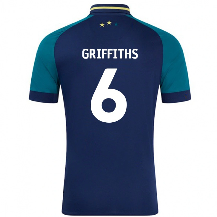 Danxen Damen Lauren Griffiths #6 Marine Dunkelgrün Auswärtstrikot Trikot 2024/25 T-Shirt
