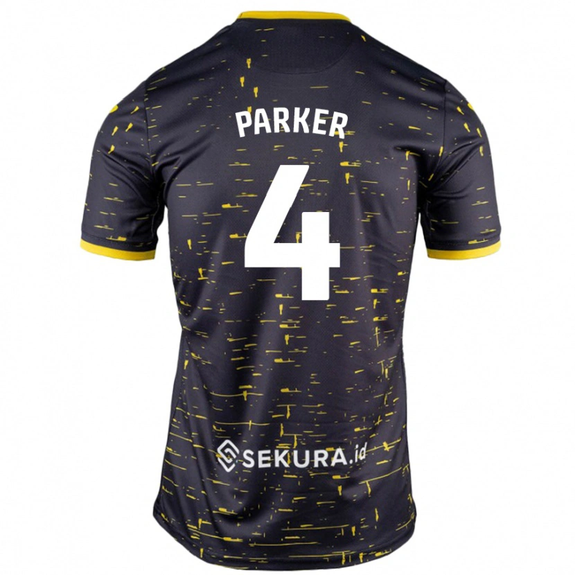 Danxen Damen Alice Parker #4 Schwarz Gelb Auswärtstrikot Trikot 2024/25 T-Shirt