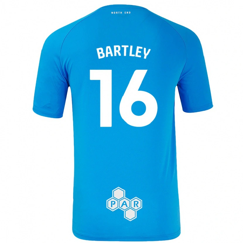 Danxen Damen Melanie Bartley #16 Himmelblau Auswärtstrikot Trikot 2024/25 T-Shirt