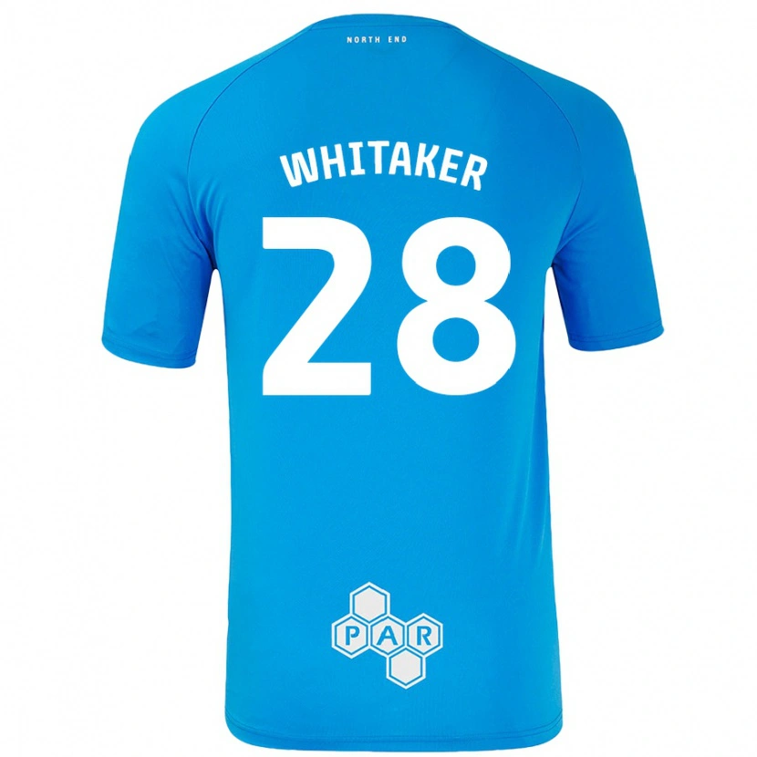 Danxen Damen Eve Whitaker #28 Himmelblau Auswärtstrikot Trikot 2024/25 T-Shirt
