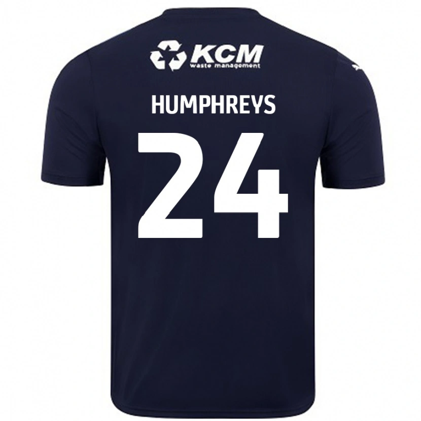 Danxen Damen Cameron Humphreys #24 Marineblau Auswärtstrikot Trikot 2024/25 T-Shirt