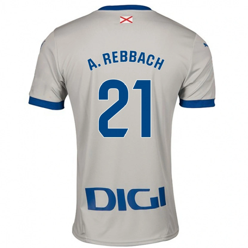 Danxen Damen Abde Rebbach #21 Hellgrau Auswärtstrikot Trikot 2024/25 T-Shirt