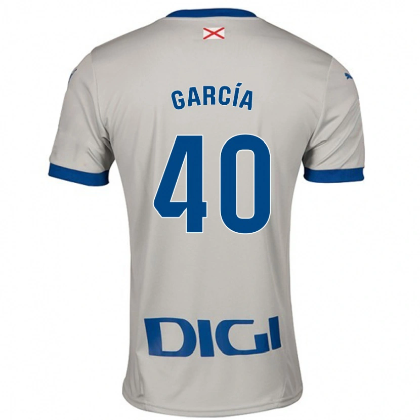 Danxen Damen Álvaro García #40 Hellgrau Auswärtstrikot Trikot 2024/25 T-Shirt