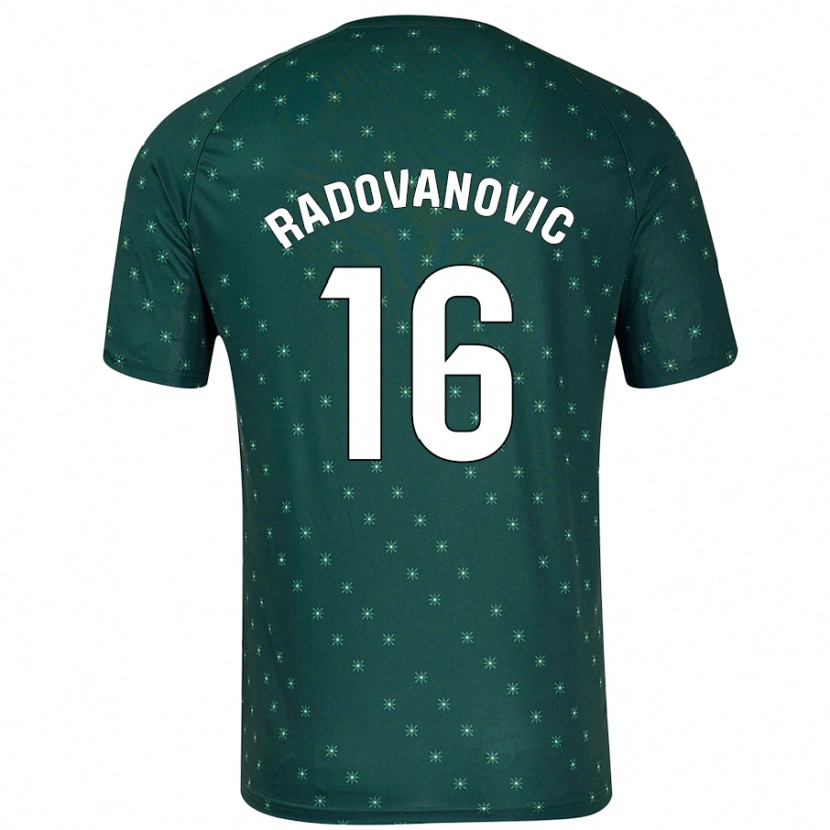 Danxen Damen Aleksandar Radovanovic #16 Dunkelgrün Auswärtstrikot Trikot 2024/25 T-Shirt