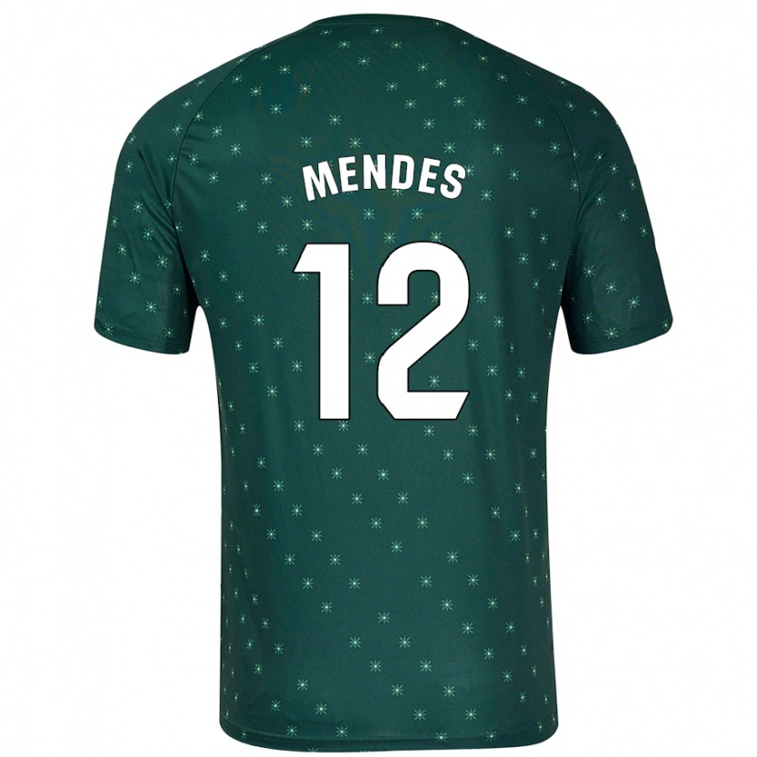 Danxen Damen Alex Mendes #12 Dunkelgrün Auswärtstrikot Trikot 2024/25 T-Shirt