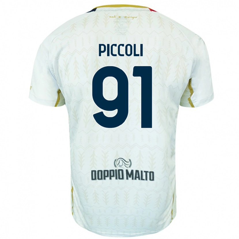 Danxen Damen Roberto Piccoli #91 Weiß Auswärtstrikot Trikot 2024/25 T-Shirt