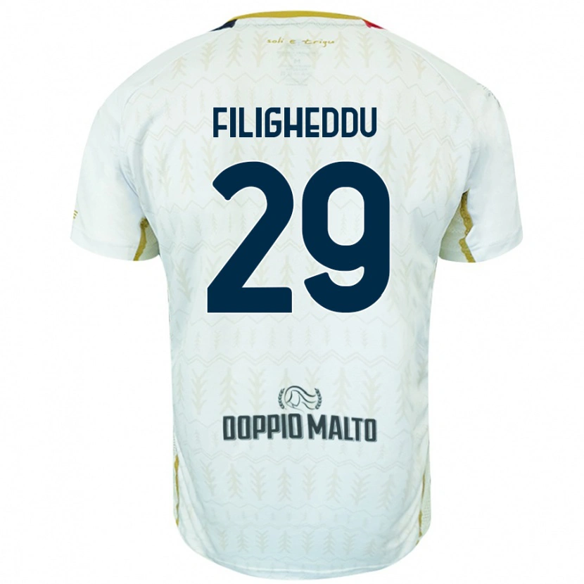 Danxen Damen Daniele Filigheddu #29 Weiß Auswärtstrikot Trikot 2024/25 T-Shirt