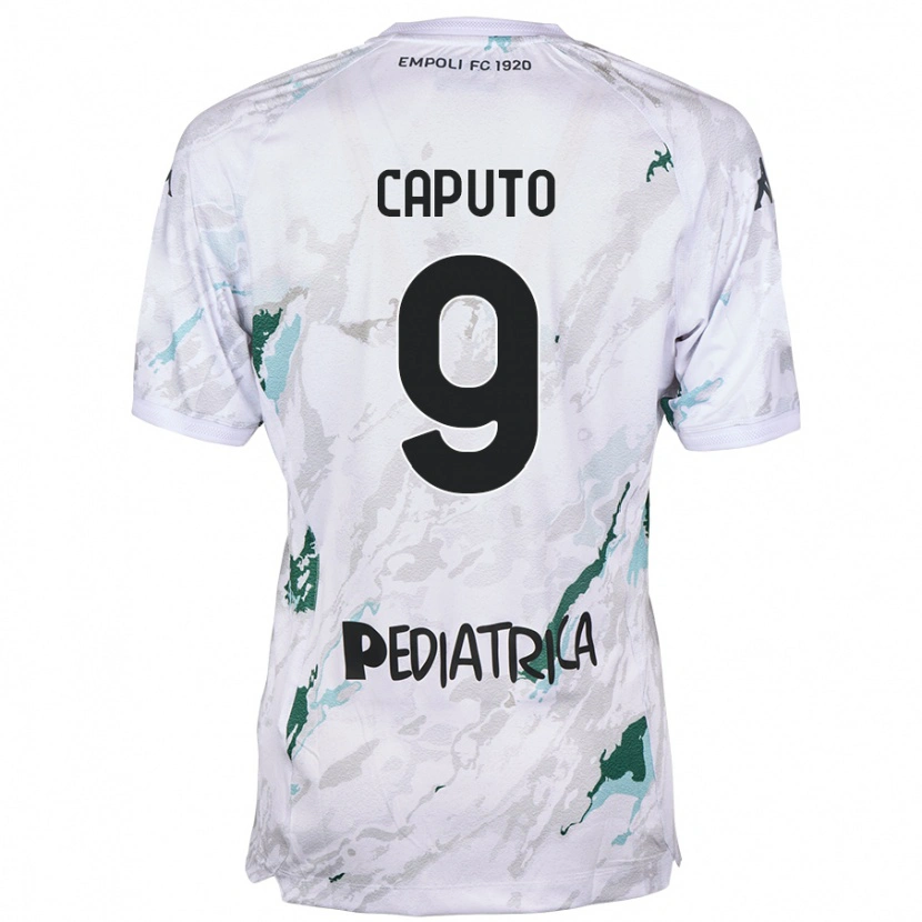 Danxen Damen Francesco Caputo #9 Grau Auswärtstrikot Trikot 2024/25 T-Shirt