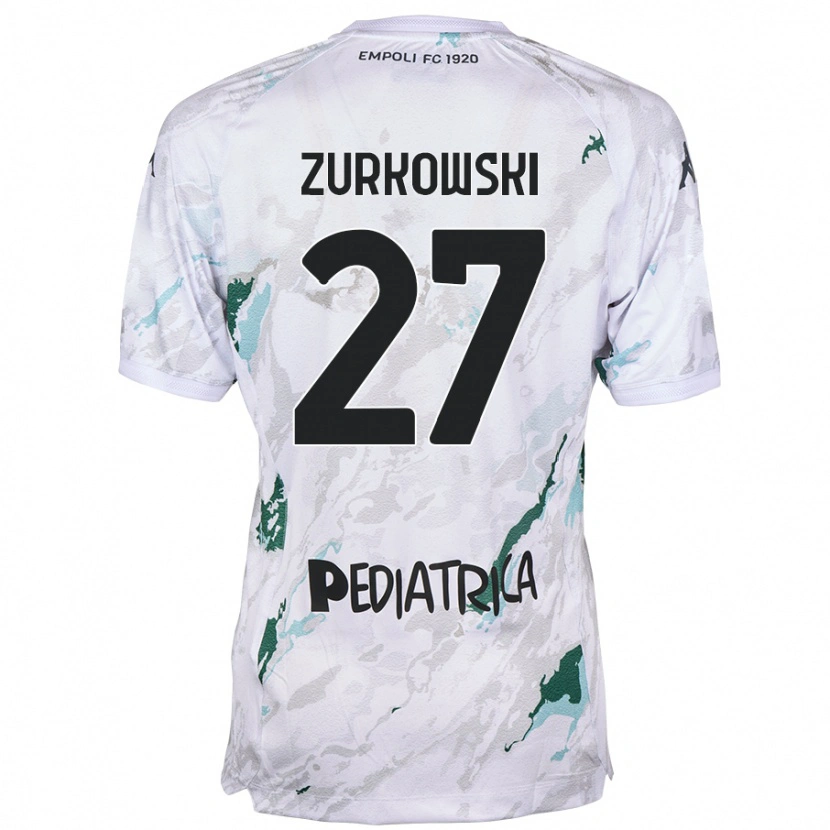 Danxen Damen Szymon Żurkowski #27 Grau Auswärtstrikot Trikot 2024/25 T-Shirt