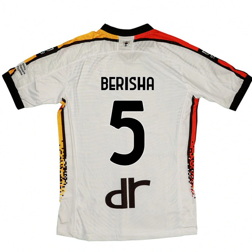 Danxen Damen Medon Berisha #5 Weiß Schwarz Auswärtstrikot Trikot 2024/25 T-Shirt