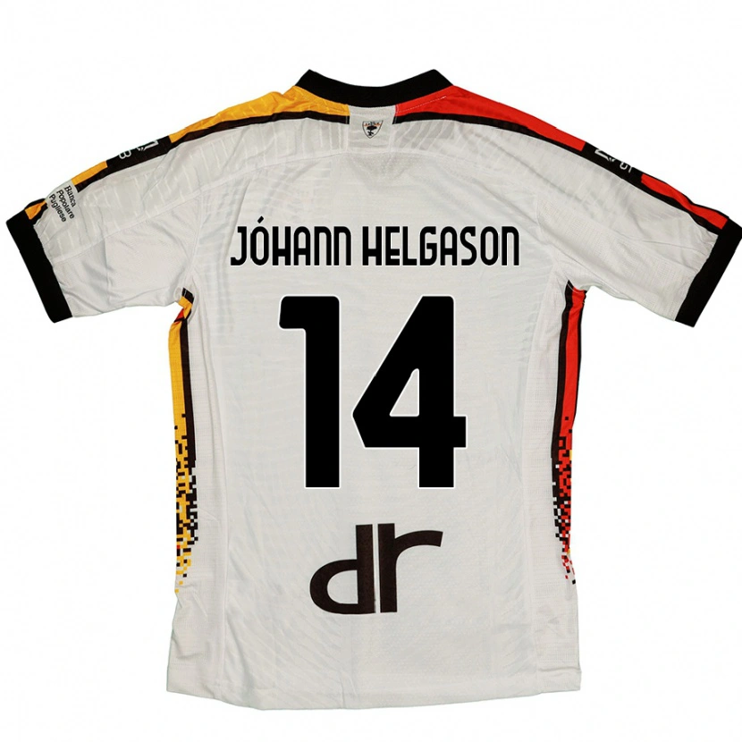 Danxen Damen Thórir Jóhann Helgason #14 Weiß Schwarz Auswärtstrikot Trikot 2024/25 T-Shirt