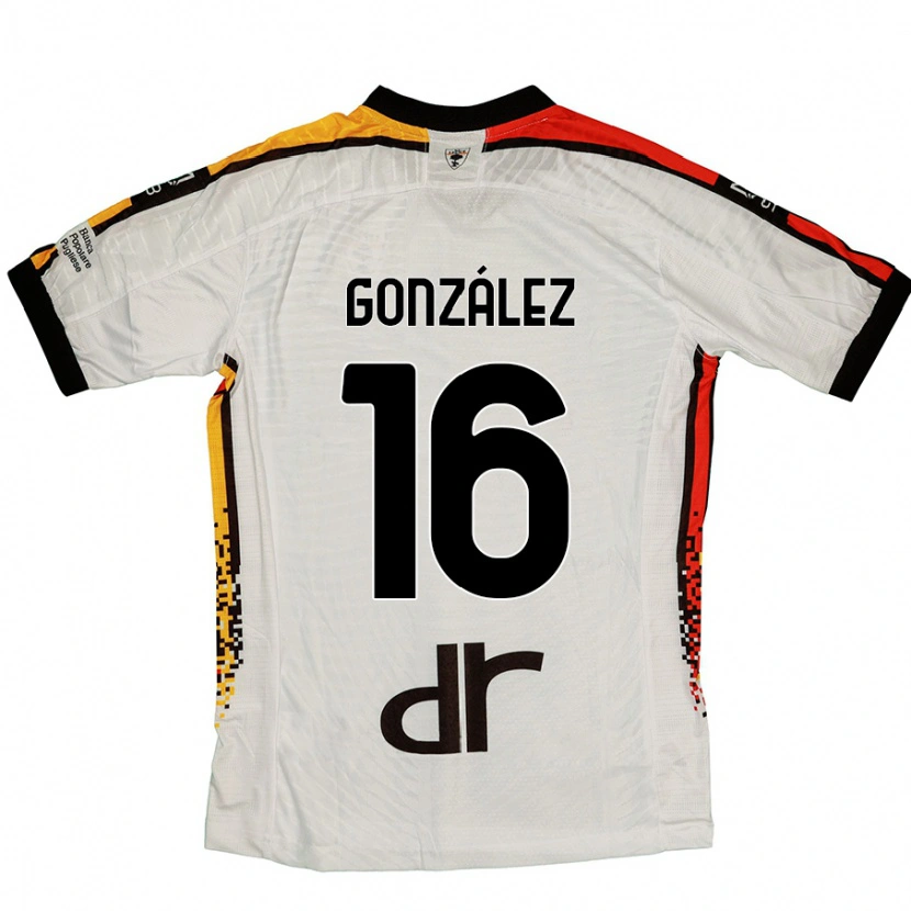 Danxen Damen Joan González #16 Weiß Schwarz Auswärtstrikot Trikot 2024/25 T-Shirt