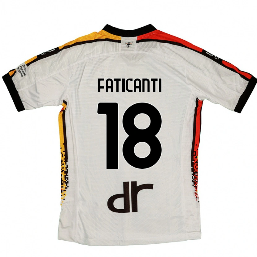 Danxen Damen Giacomo Faticanti #18 Weiß Schwarz Auswärtstrikot Trikot 2024/25 T-Shirt