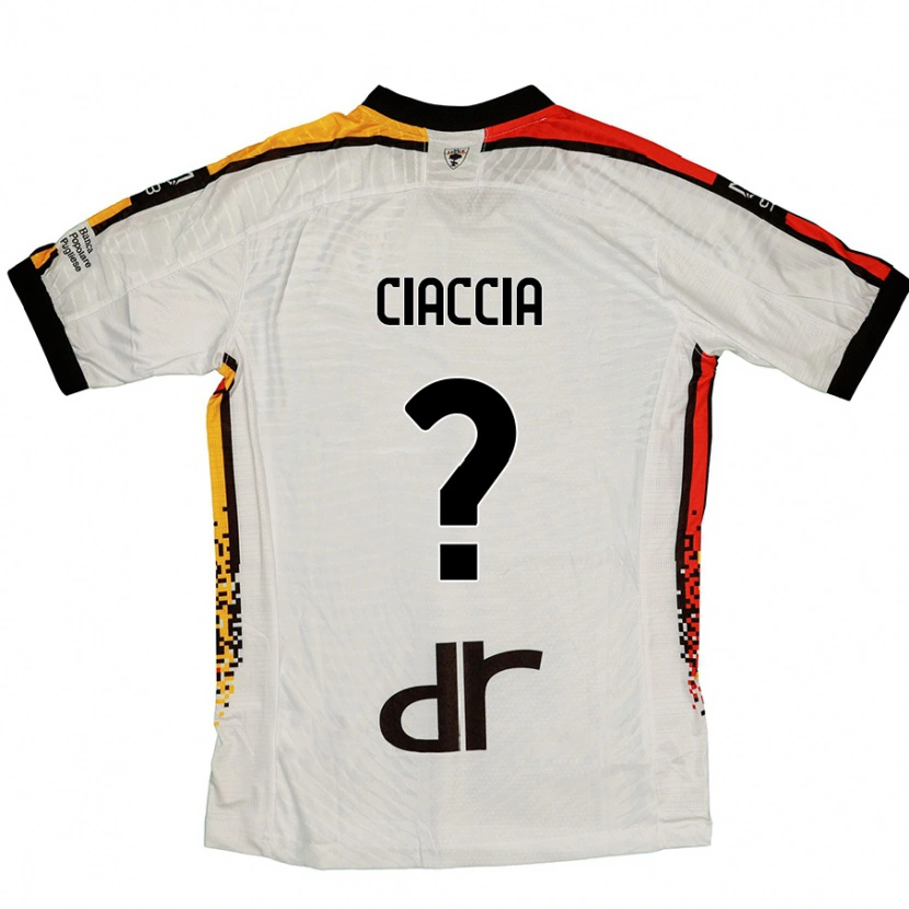 Danxen Damen Mattia Ciaccia #0 Weiß Schwarz Auswärtstrikot Trikot 2024/25 T-Shirt