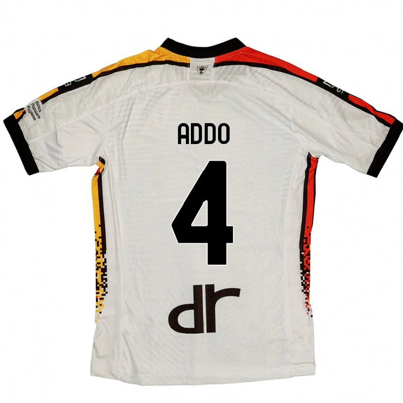 Danxen Damen Vernon Addo #4 Weiß Schwarz Auswärtstrikot Trikot 2024/25 T-Shirt