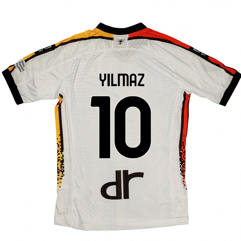 Danxen Damen Enes Yilmaz #10 Weiß Schwarz Auswärtstrikot Trikot 2024/25 T-Shirt
