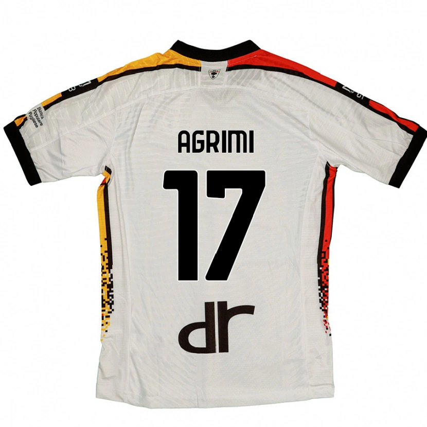 Danxen Damen Matteo Agrimi #17 Weiß Schwarz Auswärtstrikot Trikot 2024/25 T-Shirt