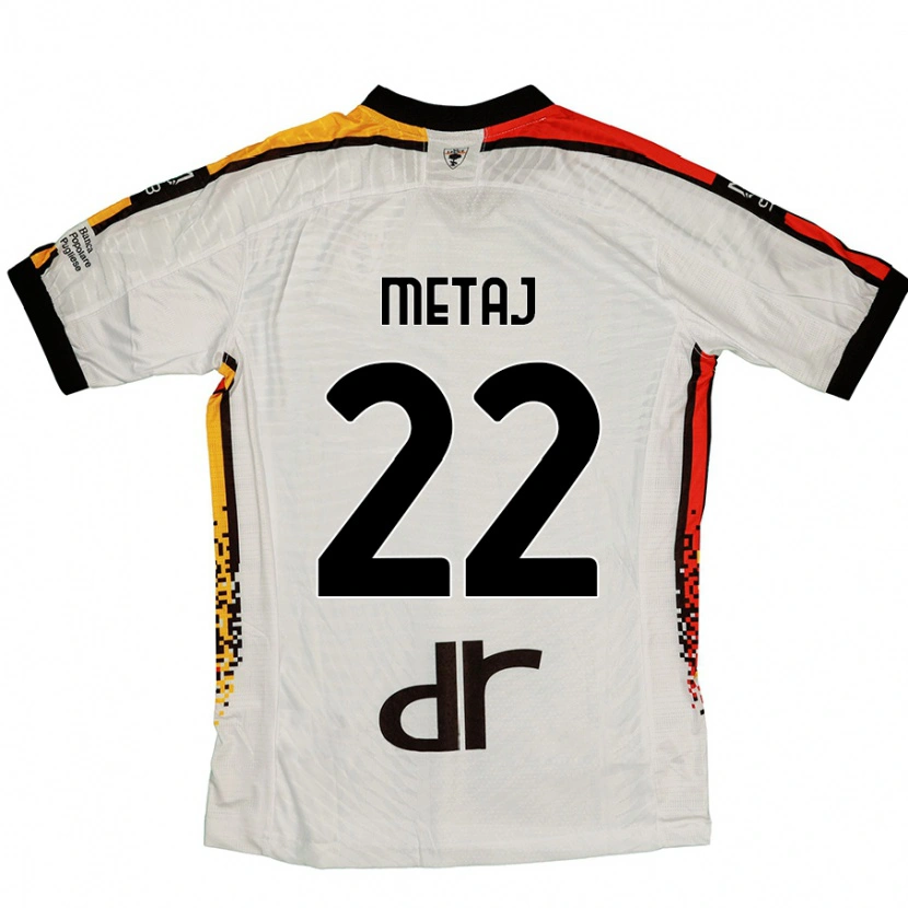 Danxen Damen Dejvi Metaj #22 Weiß Schwarz Auswärtstrikot Trikot 2024/25 T-Shirt