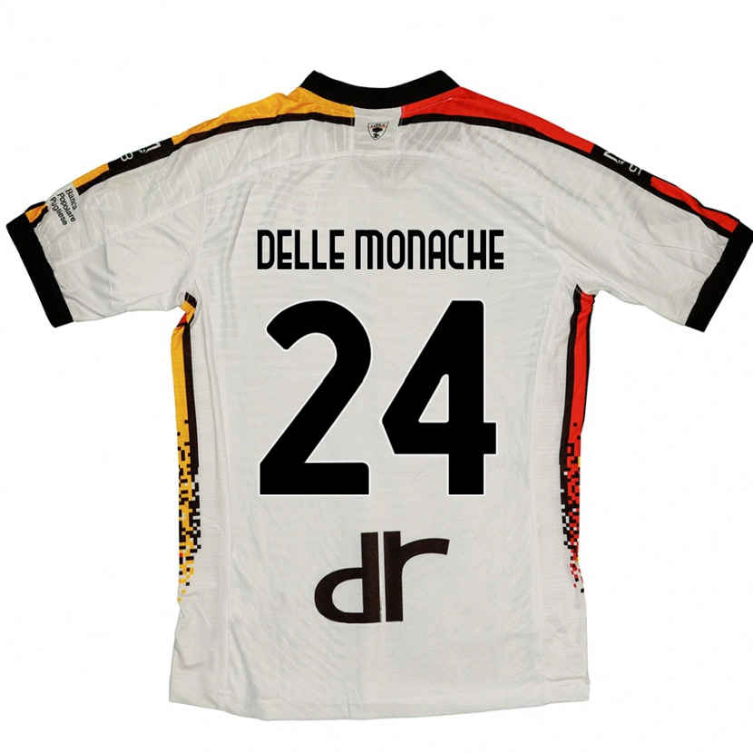 Danxen Damen Marco Delle Monache #24 Weiß Schwarz Auswärtstrikot Trikot 2024/25 T-Shirt