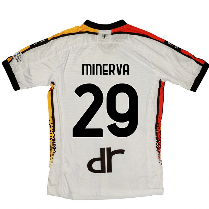 Danxen Damen Francesco Minerva #29 Weiß Schwarz Auswärtstrikot Trikot 2024/25 T-Shirt