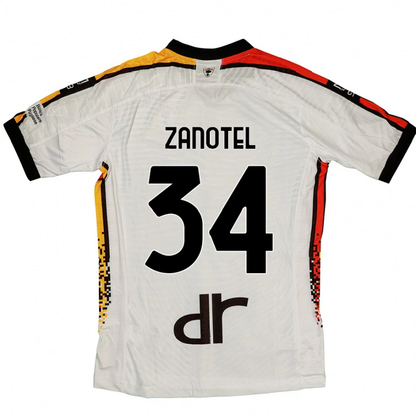 Danxen Damen Giovanni Zanotel #34 Weiß Schwarz Auswärtstrikot Trikot 2024/25 T-Shirt