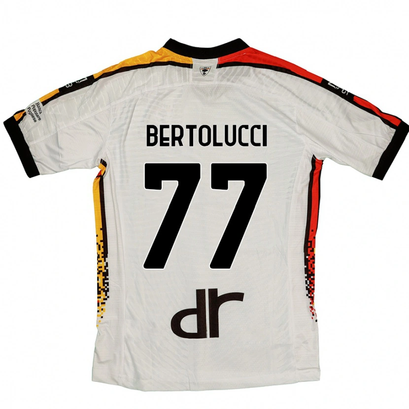 Danxen Damen Sandro Bertolucci #77 Weiß Schwarz Auswärtstrikot Trikot 2024/25 T-Shirt