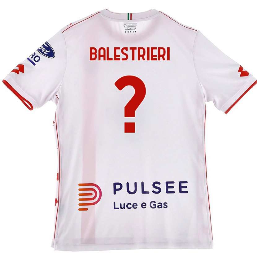 Danxen Damen Alessandro Balestrieri #0 Weiß Rot Auswärtstrikot Trikot 2024/25 T-Shirt