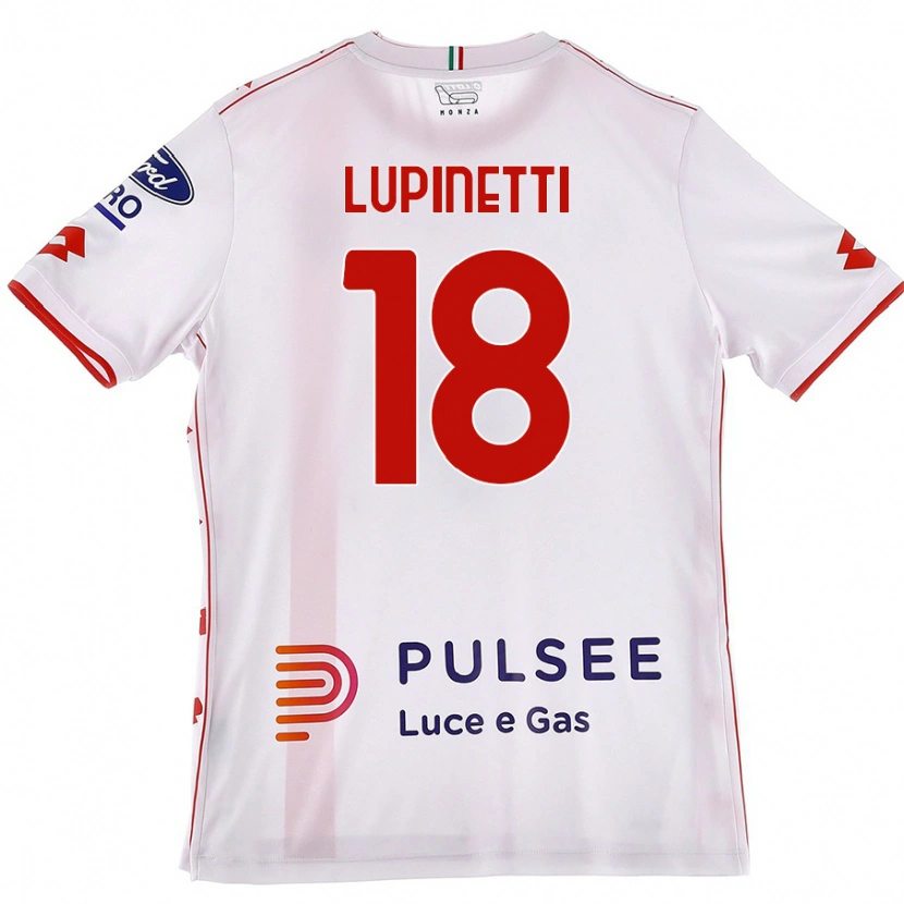 Danxen Damen Tommaso Lupinetti #18 Weiß Rot Auswärtstrikot Trikot 2024/25 T-Shirt