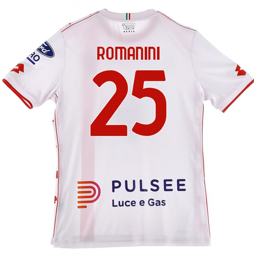 Danxen Damen Andrea Romanini #25 Weiß Rot Auswärtstrikot Trikot 2024/25 T-Shirt
