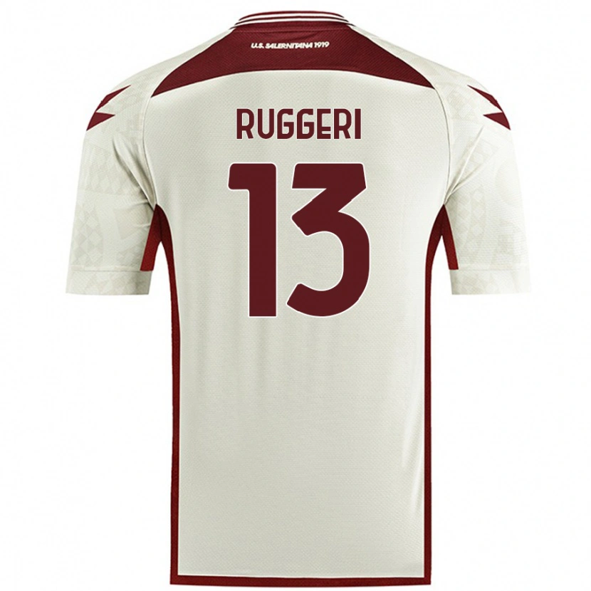 Danxen Damen Fabio Ruggeri #13 Cremefarben Auswärtstrikot Trikot 2024/25 T-Shirt