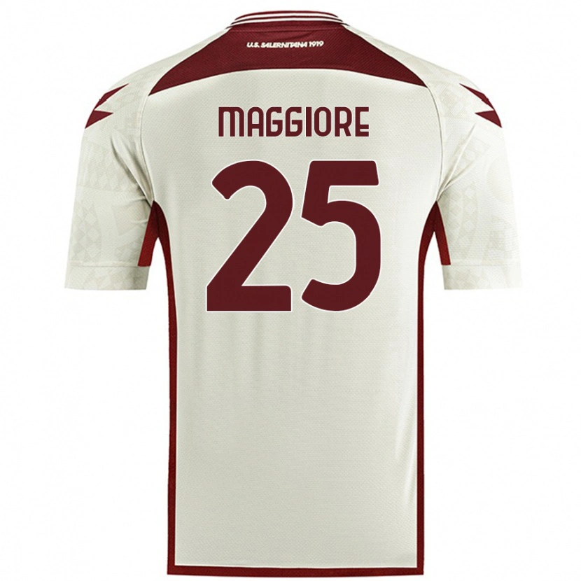 Danxen Damen Giulio Maggiore #25 Cremefarben Auswärtstrikot Trikot 2024/25 T-Shirt