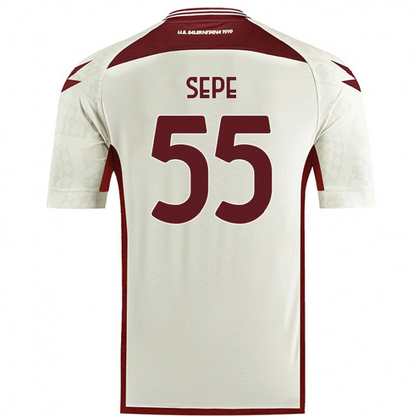 Danxen Damen Luigi Sepe #55 Cremefarben Auswärtstrikot Trikot 2024/25 T-Shirt
