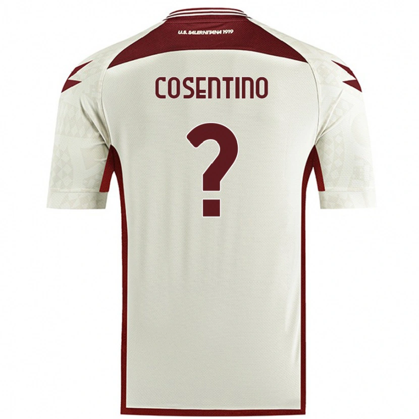 Danxen Damen Aldo Cosentino #0 Cremefarben Auswärtstrikot Trikot 2024/25 T-Shirt