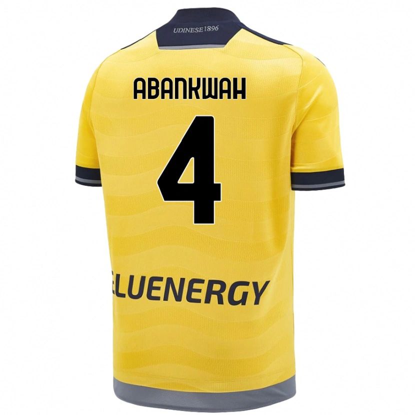 Danxen Damen James Abankwah #4 Golden Auswärtstrikot Trikot 2024/25 T-Shirt