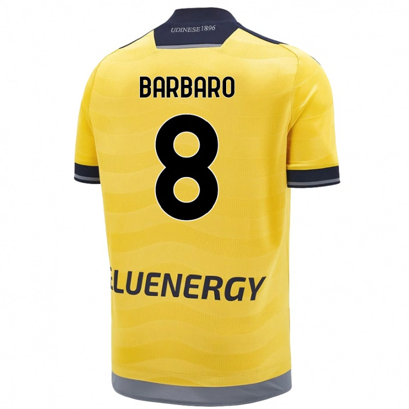 Danxen Damen Elia Barbaro #8 Golden Auswärtstrikot Trikot 2024/25 T-Shirt