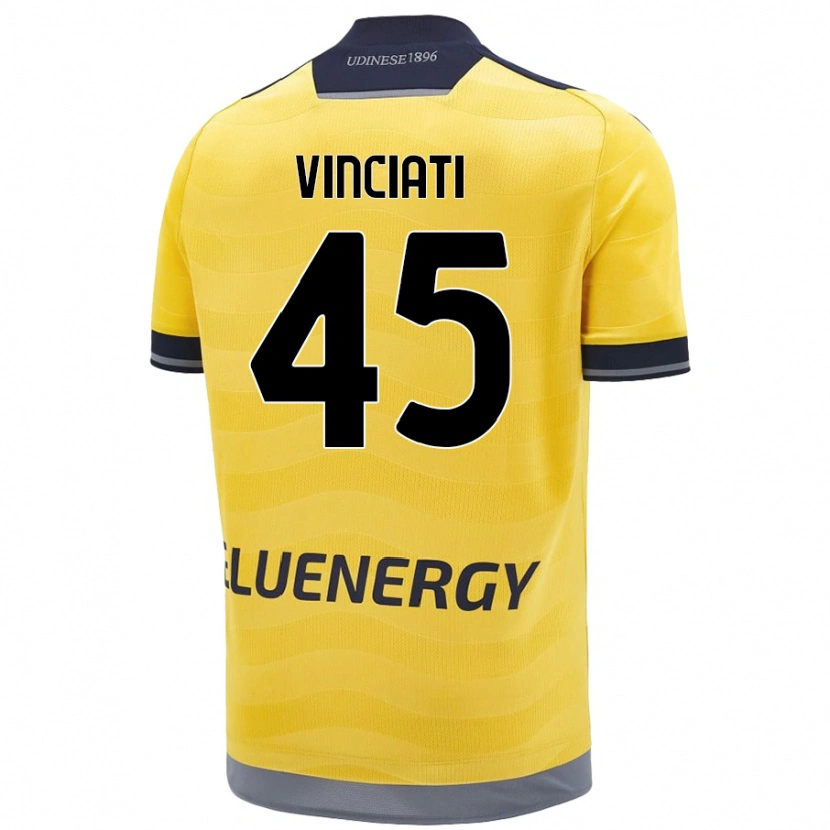 Danxen Damen Giulio Vinciati #45 Golden Auswärtstrikot Trikot 2024/25 T-Shirt