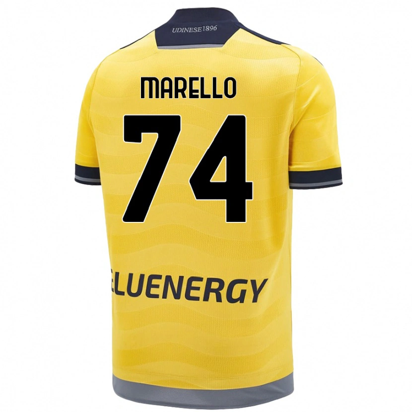 Danxen Damen Mattia Marello #74 Golden Auswärtstrikot Trikot 2024/25 T-Shirt