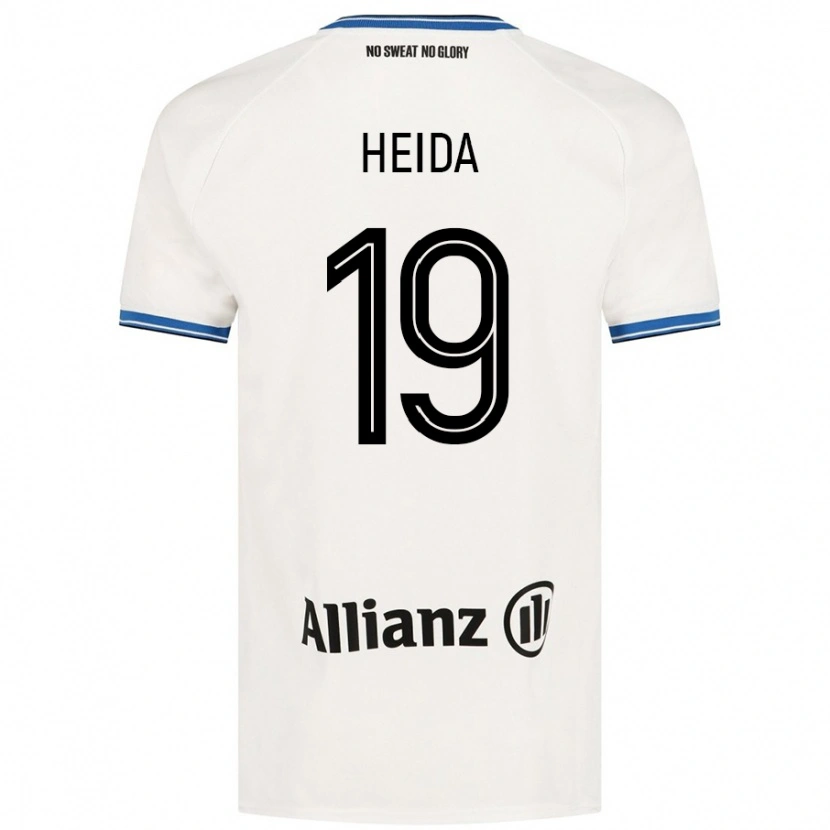 Danxen Damen Jade Heida #19 Weiß Auswärtstrikot Trikot 2024/25 T-Shirt
