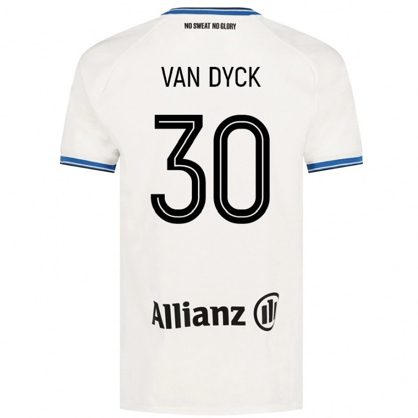 Danxen Damen Nell Van Dyck #30 Weiß Auswärtstrikot Trikot 2024/25 T-Shirt