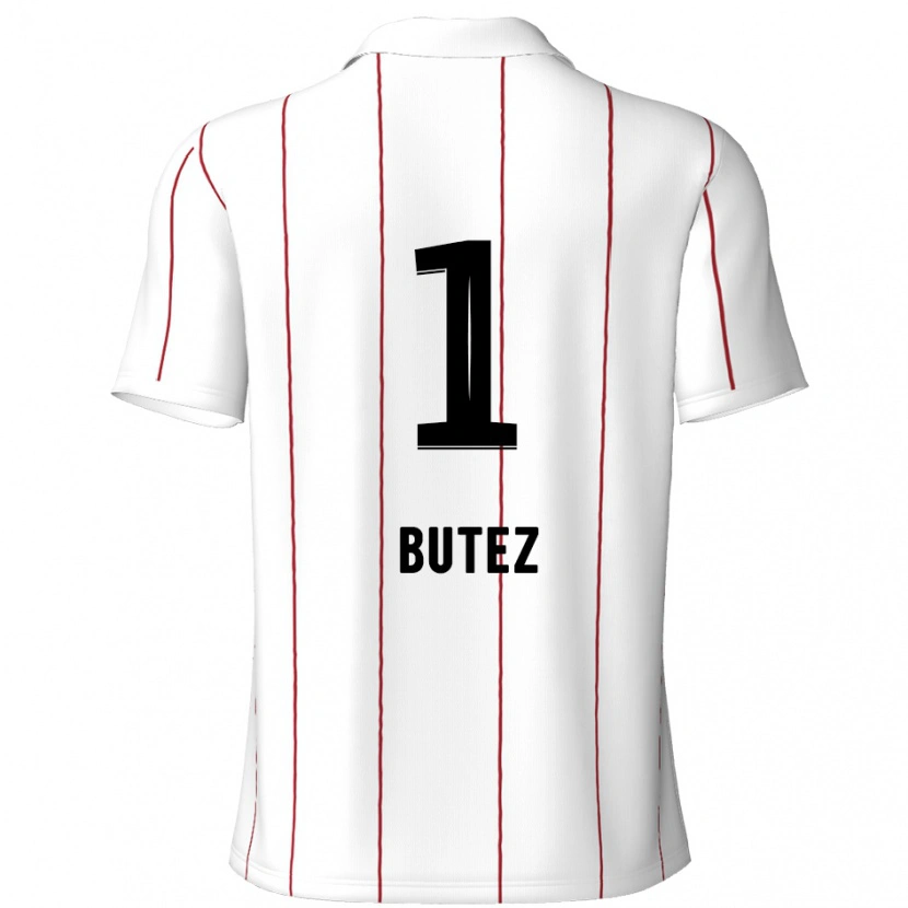 Danxen Damen Jean Butez #1 Weiß Schwarz Auswärtstrikot Trikot 2024/25 T-Shirt