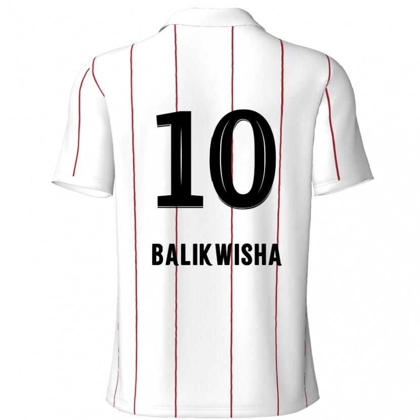 Danxen Damen Michel-Ange Balikwisha #10 Weiß Schwarz Auswärtstrikot Trikot 2024/25 T-Shirt