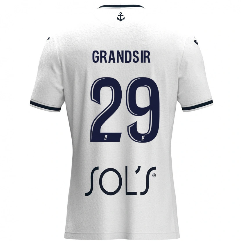 Danxen Damen Samuel Grandsir #29 Weiß Dunkelblau Auswärtstrikot Trikot 2024/25 T-Shirt
