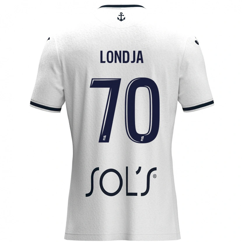 Danxen Damen Ruben Londja #70 Weiß Dunkelblau Auswärtstrikot Trikot 2024/25 T-Shirt