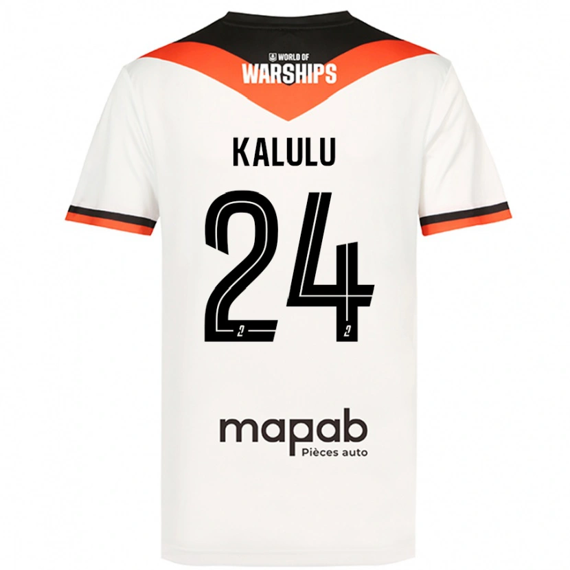 Danxen Damen Gédéon Kalulu #24 Weiß Auswärtstrikot Trikot 2024/25 T-Shirt
