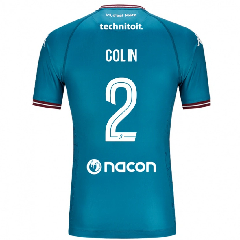 Danxen Damen Maxime Colin #2 Blau Petrol Auswärtstrikot Trikot 2024/25 T-Shirt