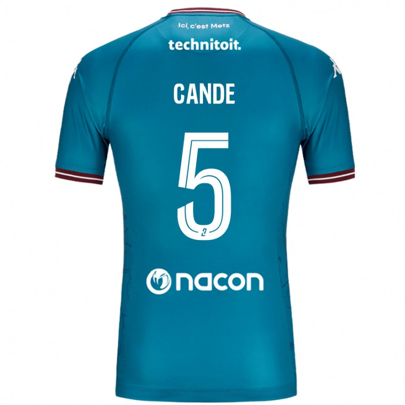 Danxen Damen Fali Candé #5 Blau Petrol Auswärtstrikot Trikot 2024/25 T-Shirt