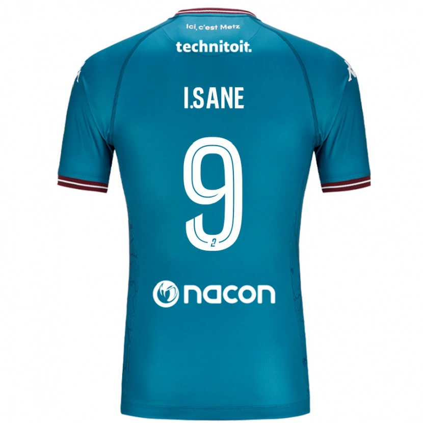Danxen Damen Ibou Sané #9 Blau Petrol Auswärtstrikot Trikot 2024/25 T-Shirt