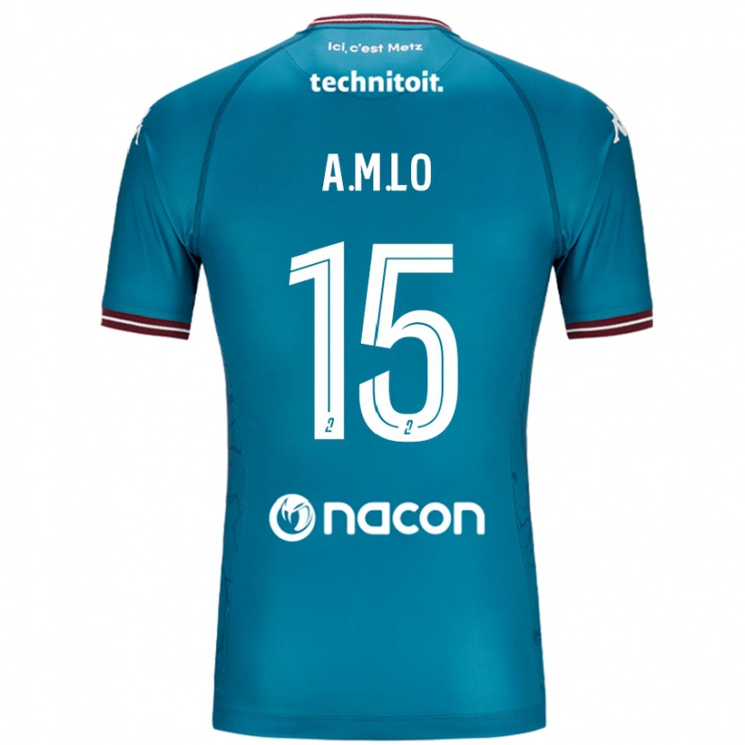 Danxen Damen Aboubacar Lô #15 Blau Petrol Auswärtstrikot Trikot 2024/25 T-Shirt