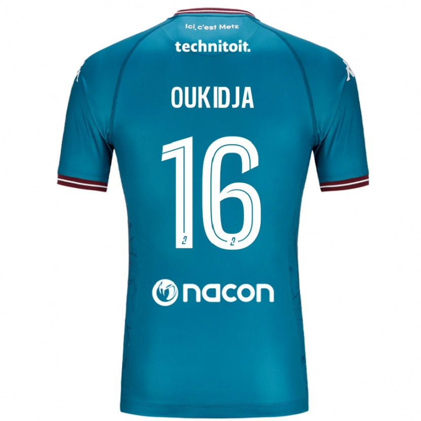Danxen Damen Alexandre Oukidja #16 Blau Petrol Auswärtstrikot Trikot 2024/25 T-Shirt