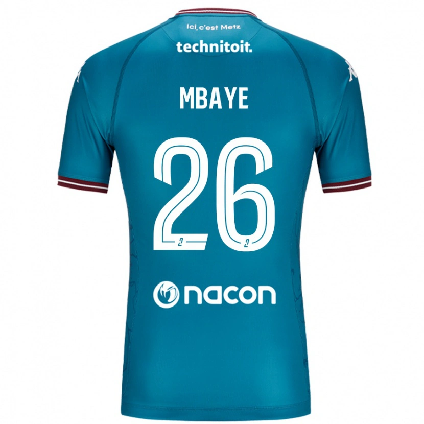 Danxen Damen Malick Mbaye #26 Blau Petrol Auswärtstrikot Trikot 2024/25 T-Shirt
